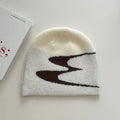 Acrylic knitted beanie hat in medium size M 56-58cm available in black, grey or white colours
