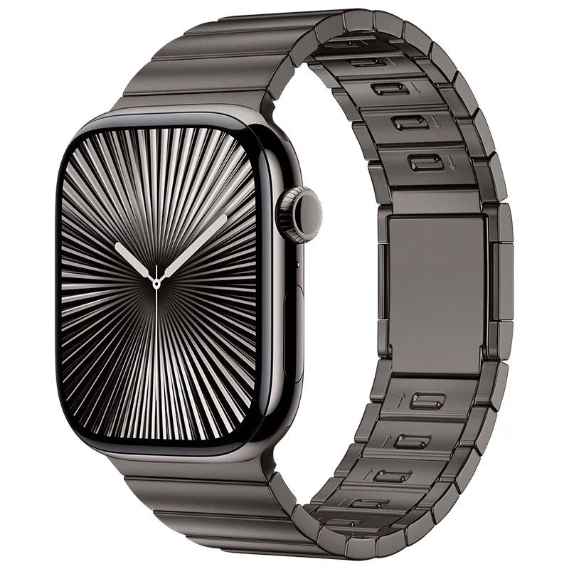 Stainless steel magnetic buckle watch strap for Apple Watch in business style
