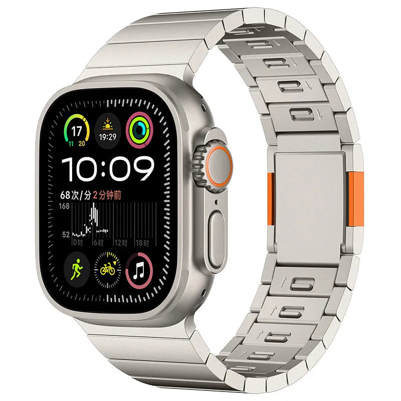 Stainless steel magnetic buckle watch strap for Apple Watch in business style