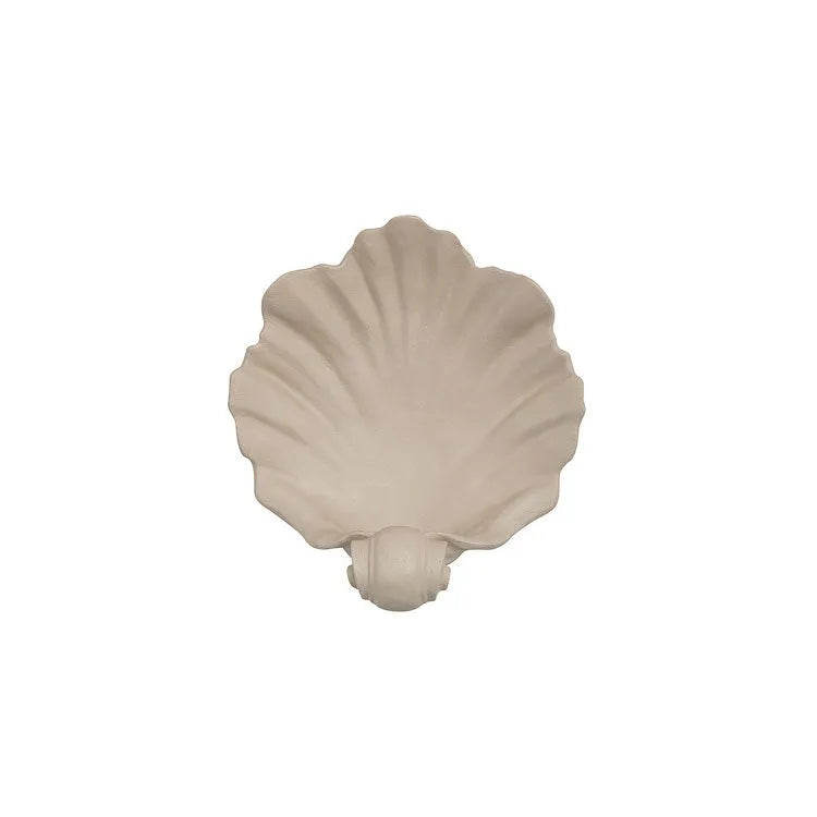 White resin simulation scallop shell fruit plate ornament for home decoration