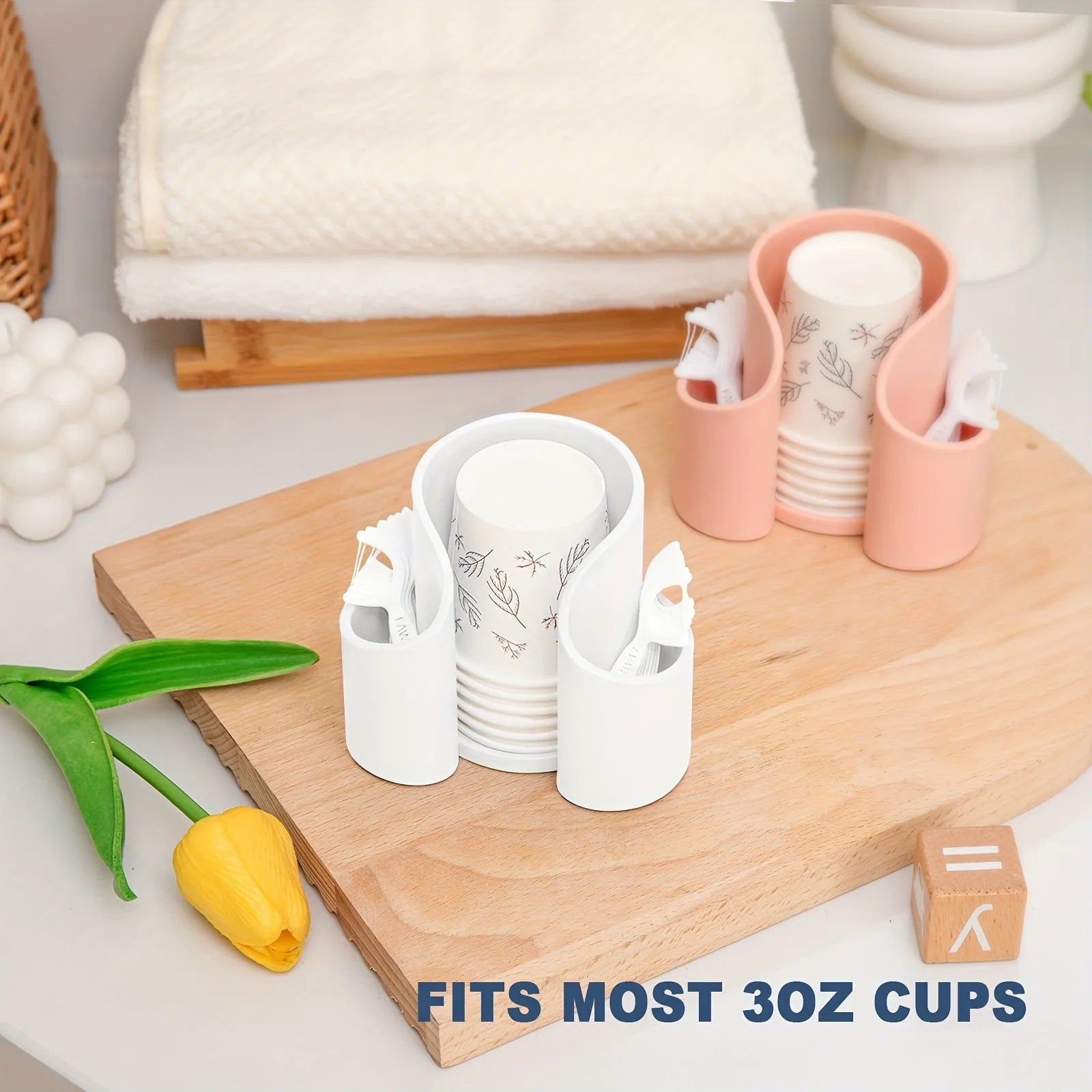 Plastic dental floss storage box in solid colour, modern simplicity style