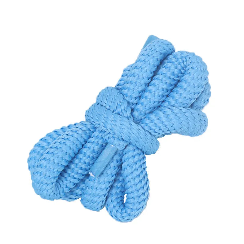 Round oval shoelaces in multiple colours showing 1.0cm width and length options up to 160cm