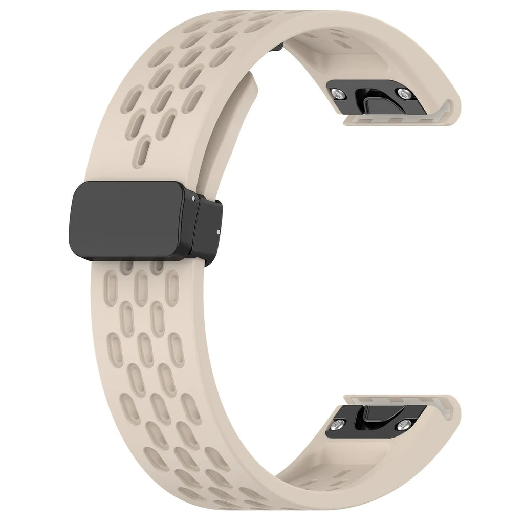 Quick release watch strap for Garmin Fenix 8 and Fenix 7 Pro in multiple colour options showing lug widths.