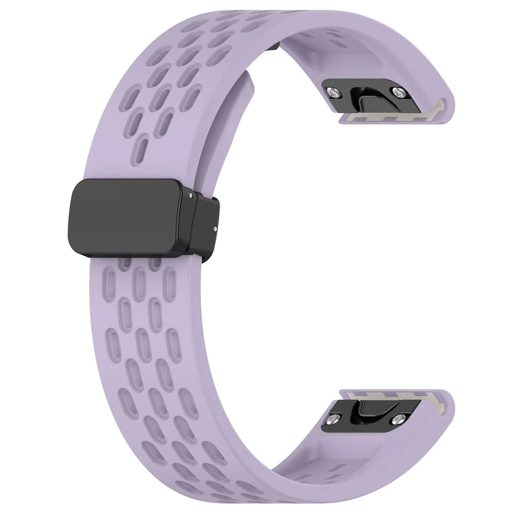 Quick release watch strap for Garmin Fenix 8 and Fenix 7 Pro in multiple colour options showing lug widths.