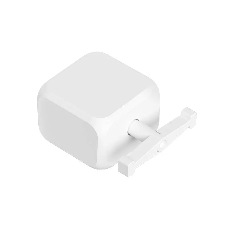 White Bluetooth rocker arm finger robot remote control with thumb operation measuring 53x29x14mm