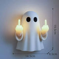 White ghost statue night lamp with modern design for Halloween decorations