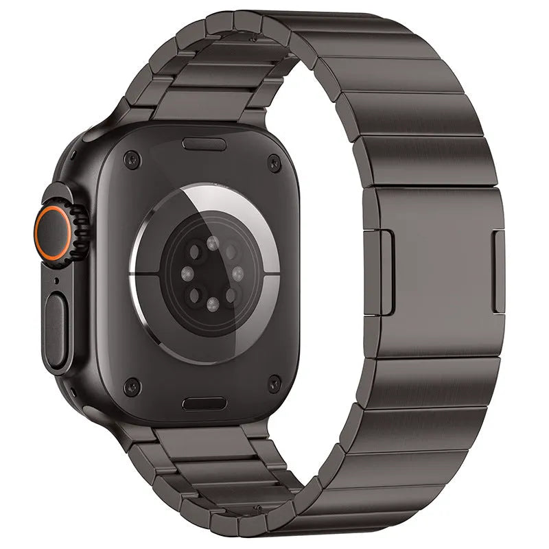 Stainless steel magnetic buckle watch strap for Apple Watch in business style