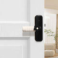 Round floral door handle protective cover in various colours showing PEVA construction