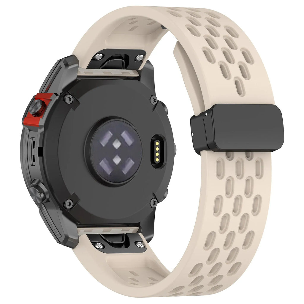Quick release watch strap for Garmin Fenix 8 and Fenix 7 Pro in multiple colour options showing lug widths.