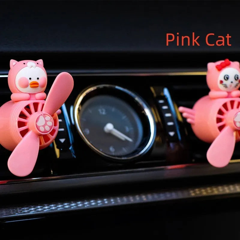 Black husky shaped car air conditioner vent ornament made of ABS plastic