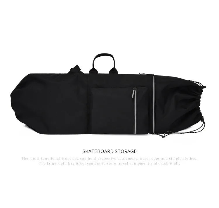 Lightweight waterproof nylon skateboard bag in camouflage colour with large capacity