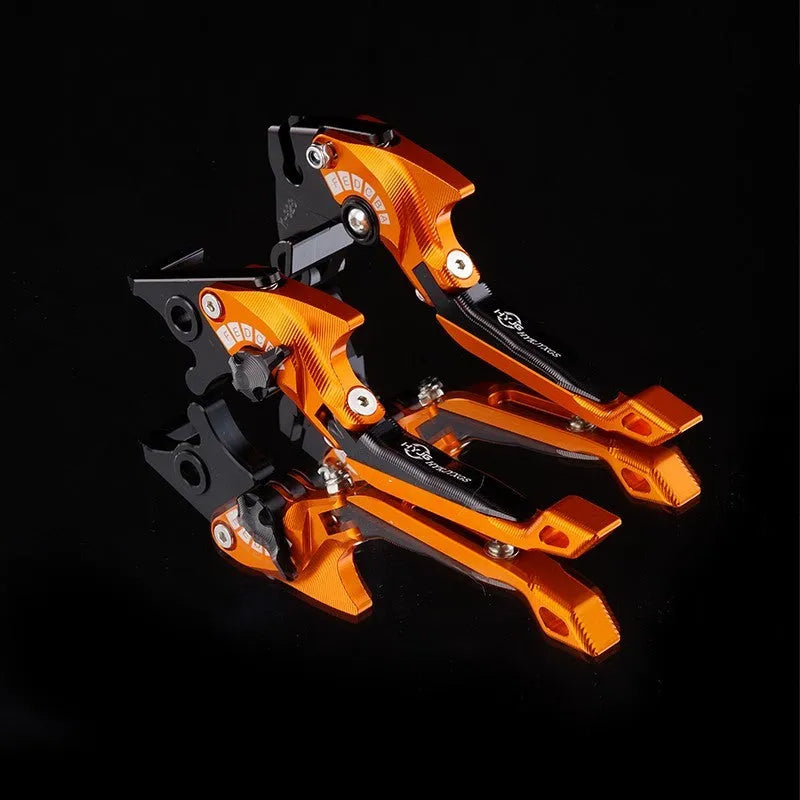 Bicycle horn handle clutch lever with adjustable length mechanism in multiple colour finishes