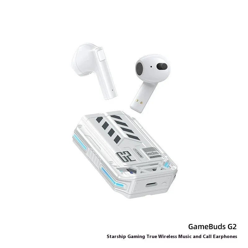 GameBuds G7 gaming earbuds with gradient breathing light in StarCraft Black, including 2.4G receiver