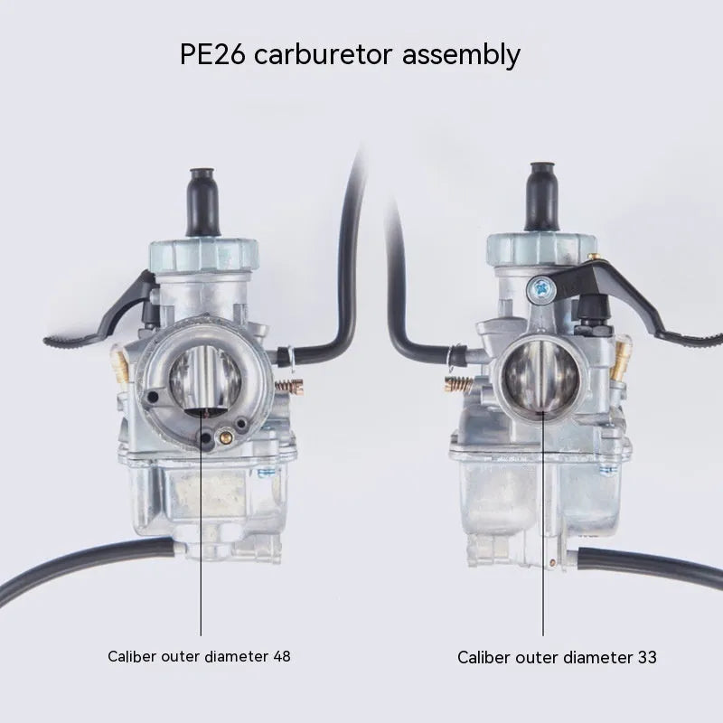 Ba Jia PE26 flat suction plunger motorcycle carburetor assembly