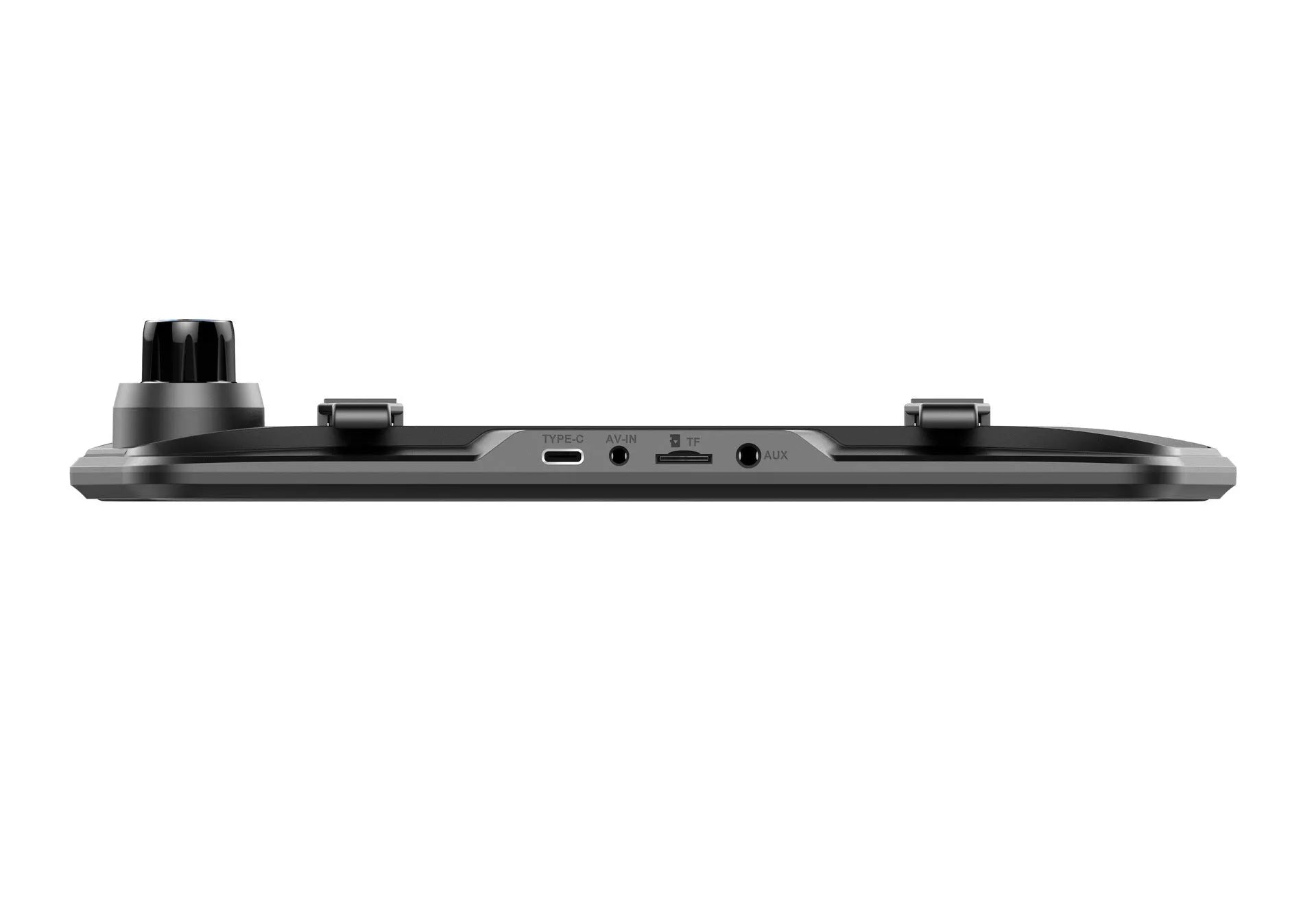 Dual-lens car dash cam with 9.66 inch touch screen mounted behind rearview mirror