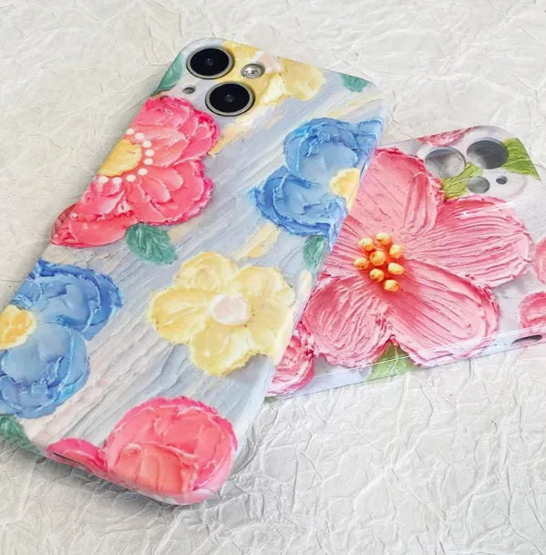 Custom acrylic couple phone case for iPhone with silicone rubber construction