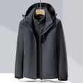 Men's fluorescent coloured removable two-piece waterproof mountaineering suit for outdoor sports
