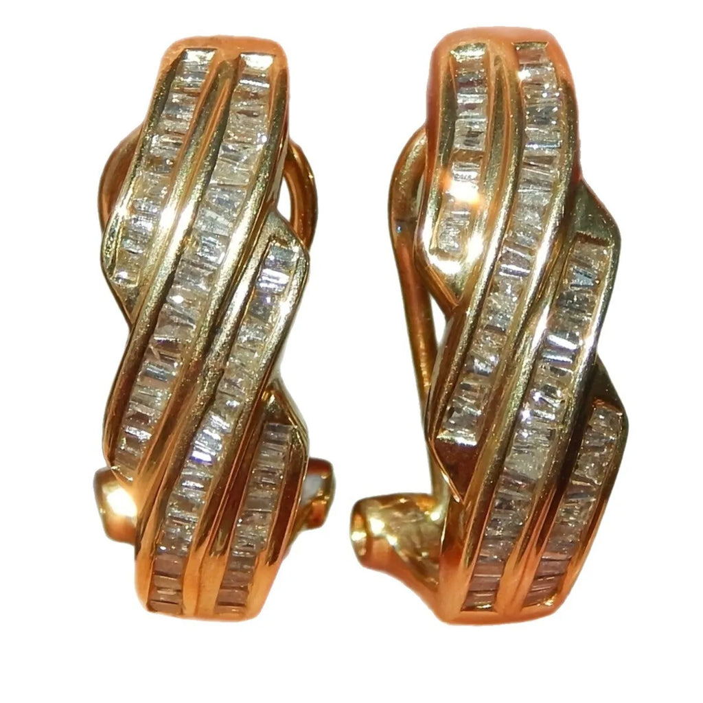 Geometric round copper earrings with gold finish for women's retro fashion jewellery