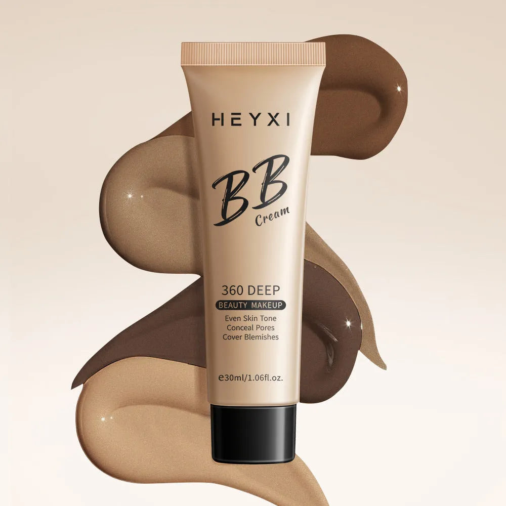 Tube of waterproof, sweat-proof BB cream in one of four colours (01, 02, 03, 04) for universal skin types.