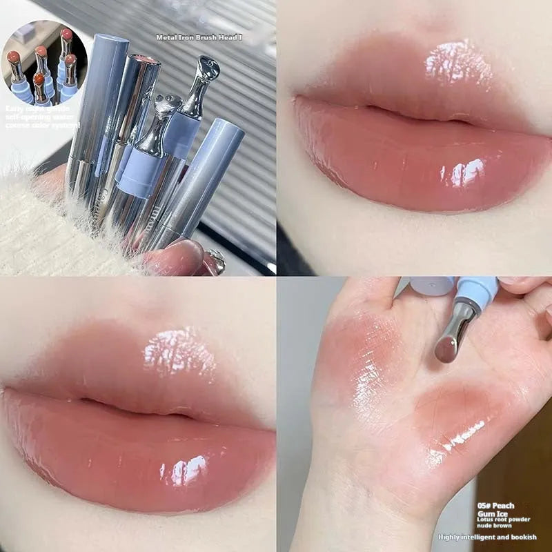 Mirror water light lipstick in ice shades, 12.9 cm long.
