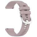 Sports style glossy silicone strap for Garmin watch, 18mm width, black colour, with OPP bag