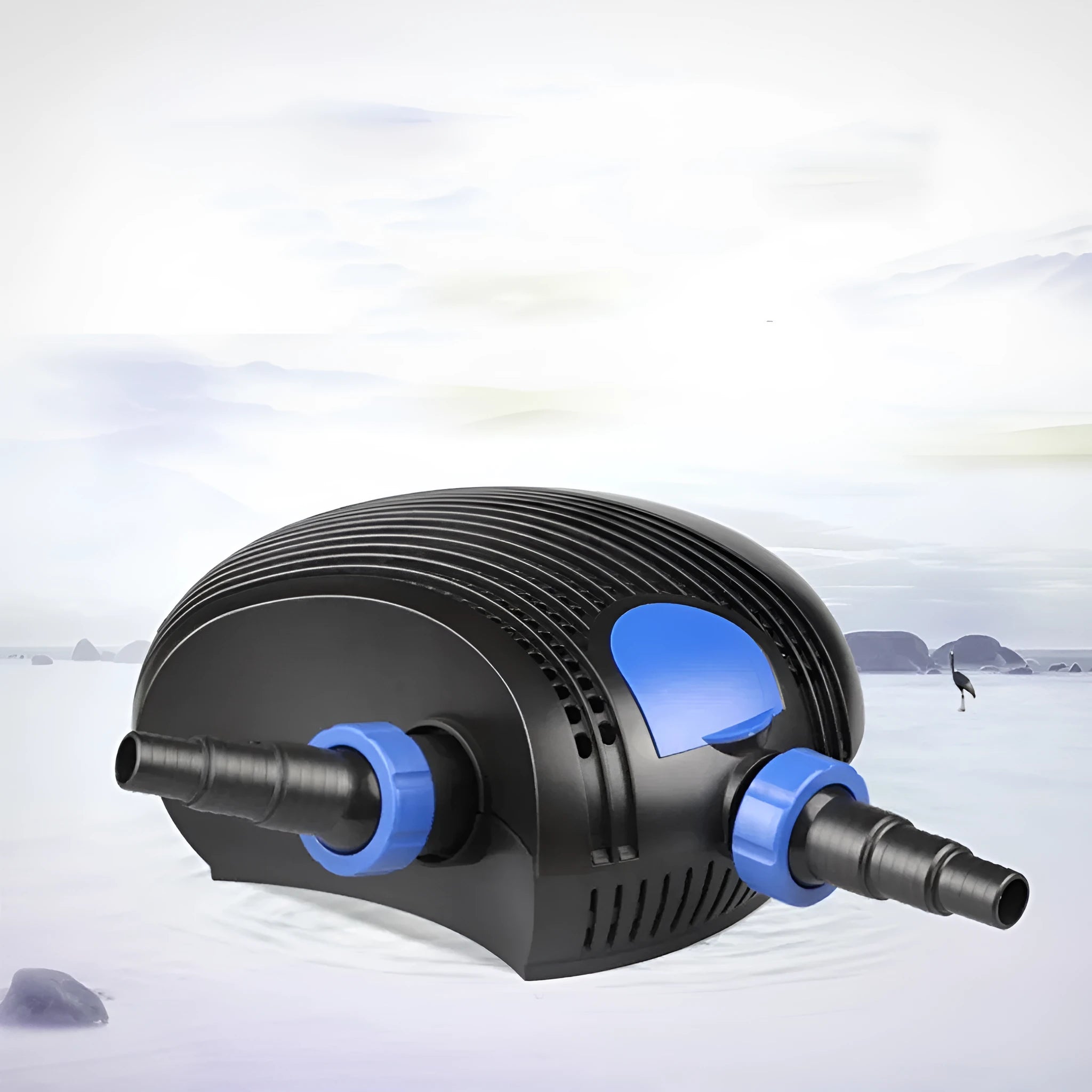 CFP Series horizontal plastic pond filter pump for large flow filtration in fish ponds.