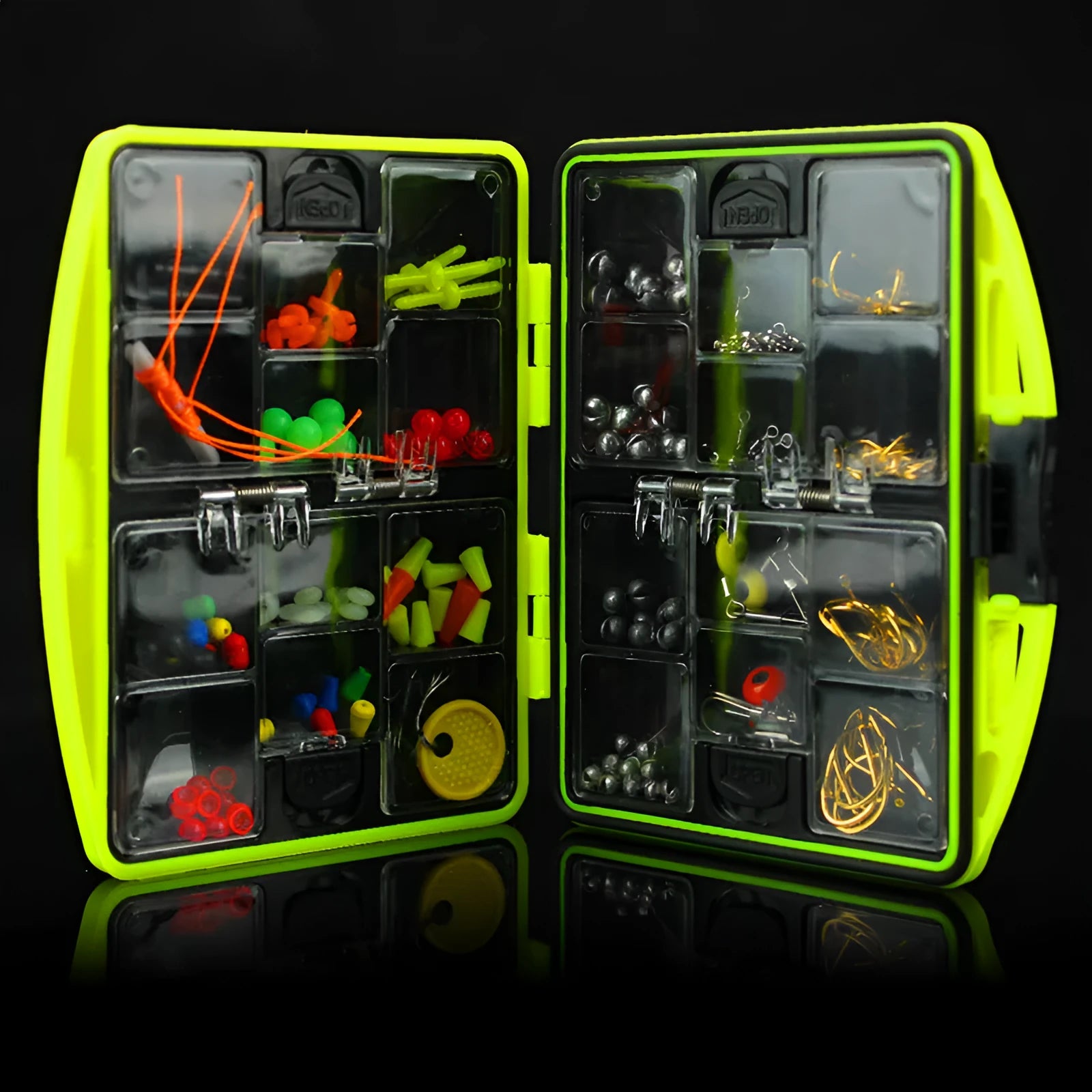 Rock fishing accessories combination suit with 184 pieces of terminal tackle in upgraded box