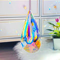 Rainbow electroplated crystal Christmas tree garden pendant decoration for outdoor light-catching display