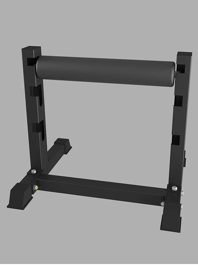 Black steel leg pressing bar, split leg squat training frame Type B fitness equipment