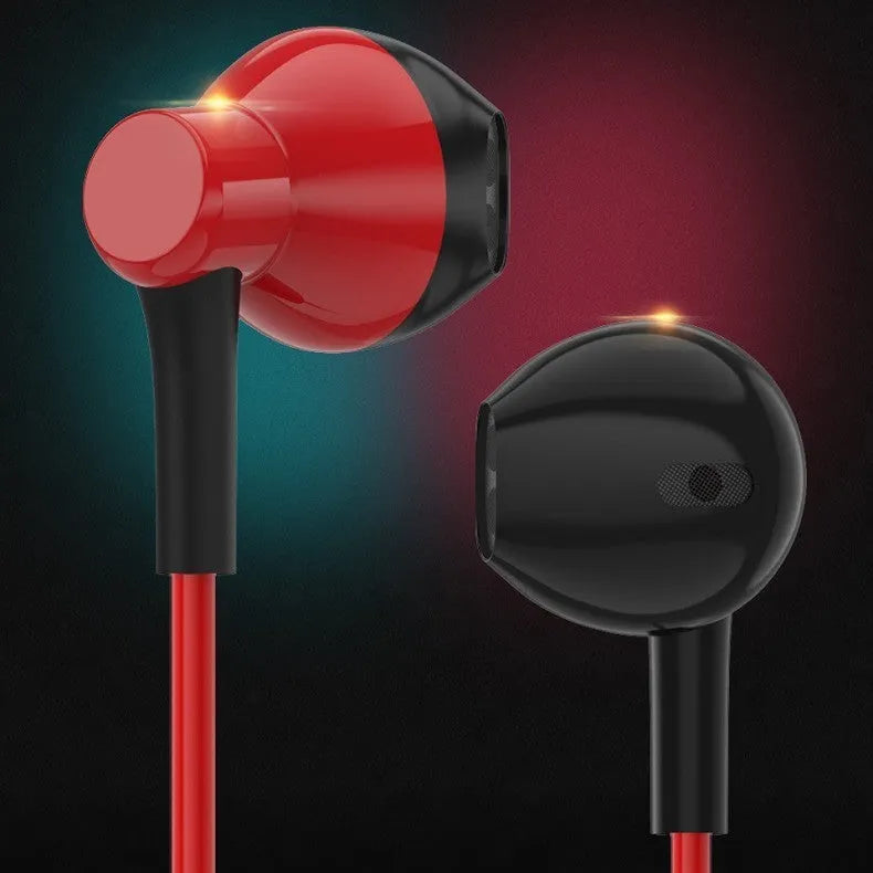 Black wired in-ear monitoring earphones with plastic housing and TPE cable for K-song use