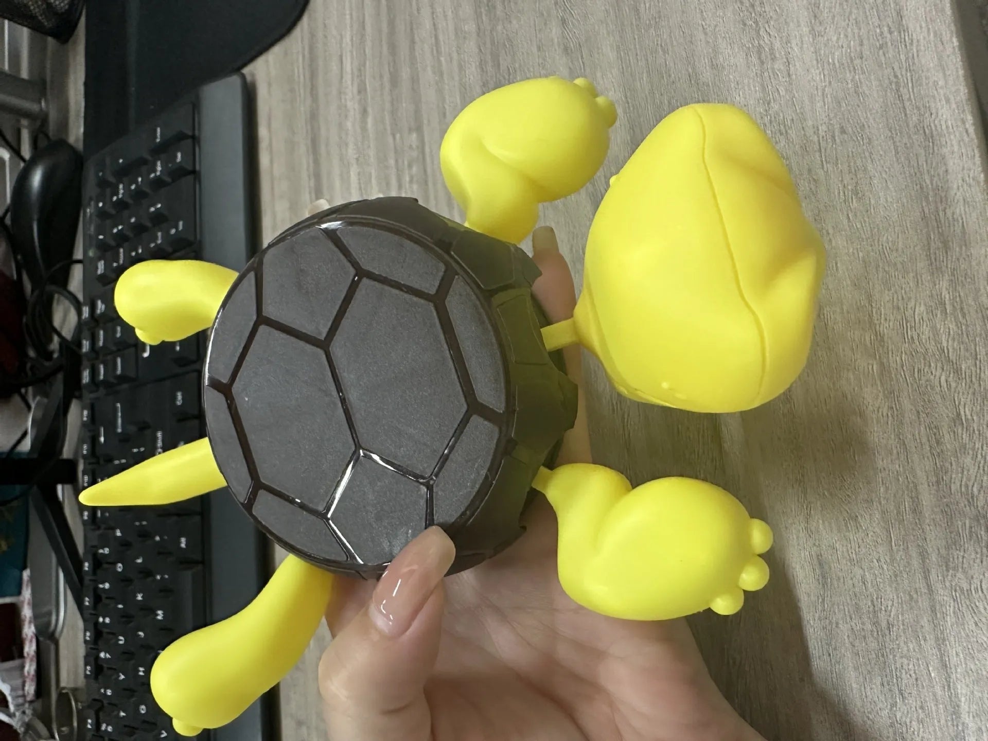 ABS plastic turtle coaster for heat insulation in light green colour