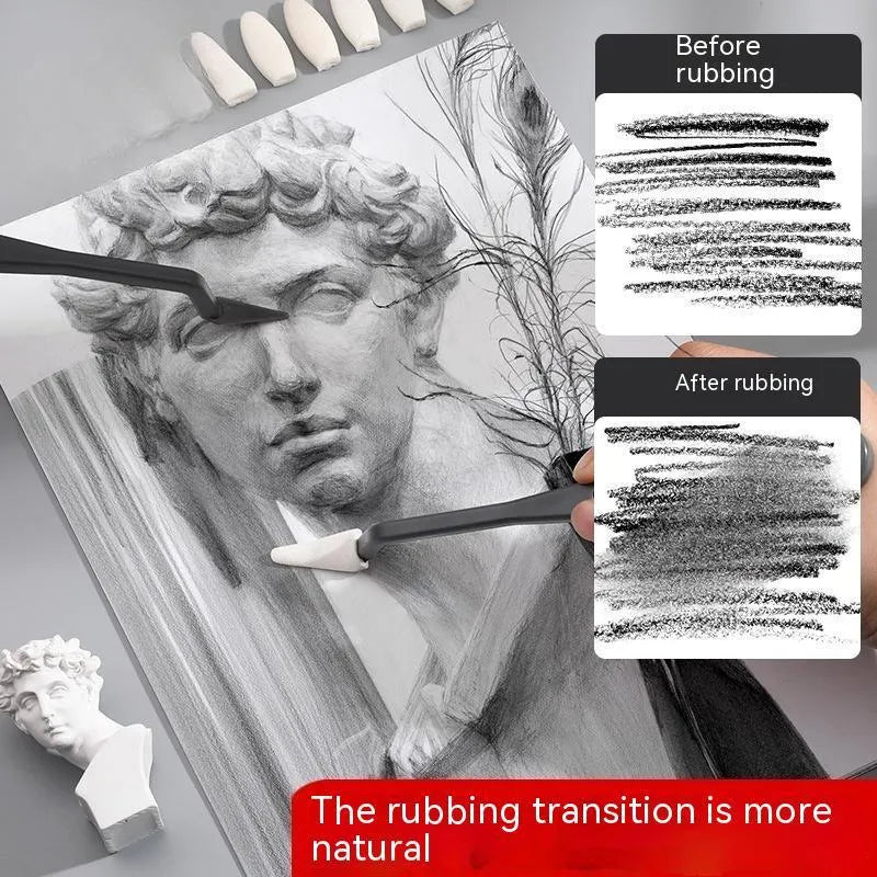 Plastic sketch rubbing knife eraser tool in colour R20212 for removing pen and pencil lines.