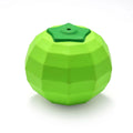 Green natural rubber dog squeaky toy for medium and large aggressive chewers