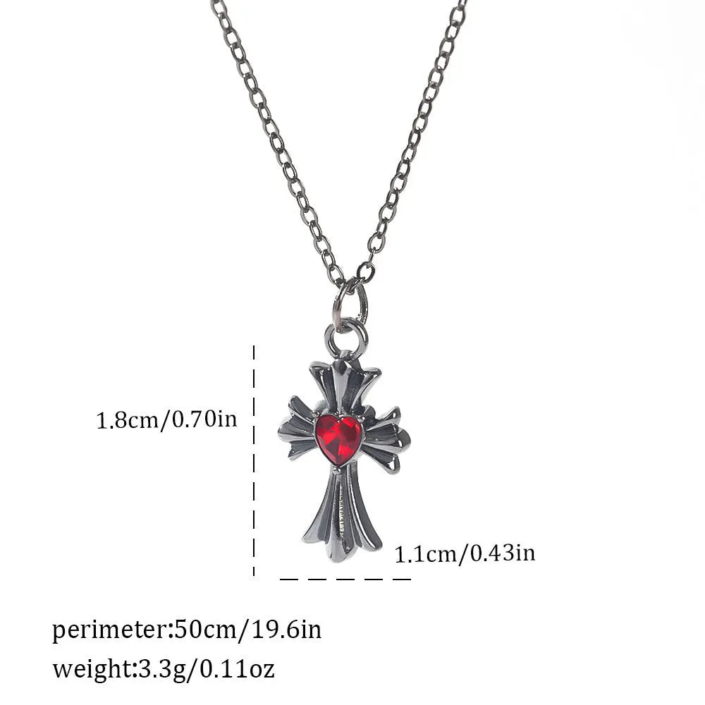 Dark style Halloween necklace with spider and bat pendant designs in electroplated zinc alloy