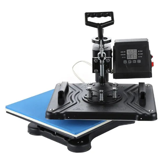 Black thermal transfer printing machine for fabric and t-shirt applications with 1250W motor