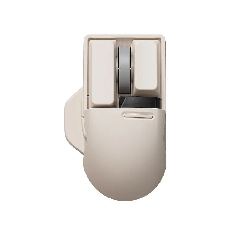 Xiaoqiao tofu colour wireless mouse showing seven buttons and scroll wheel
