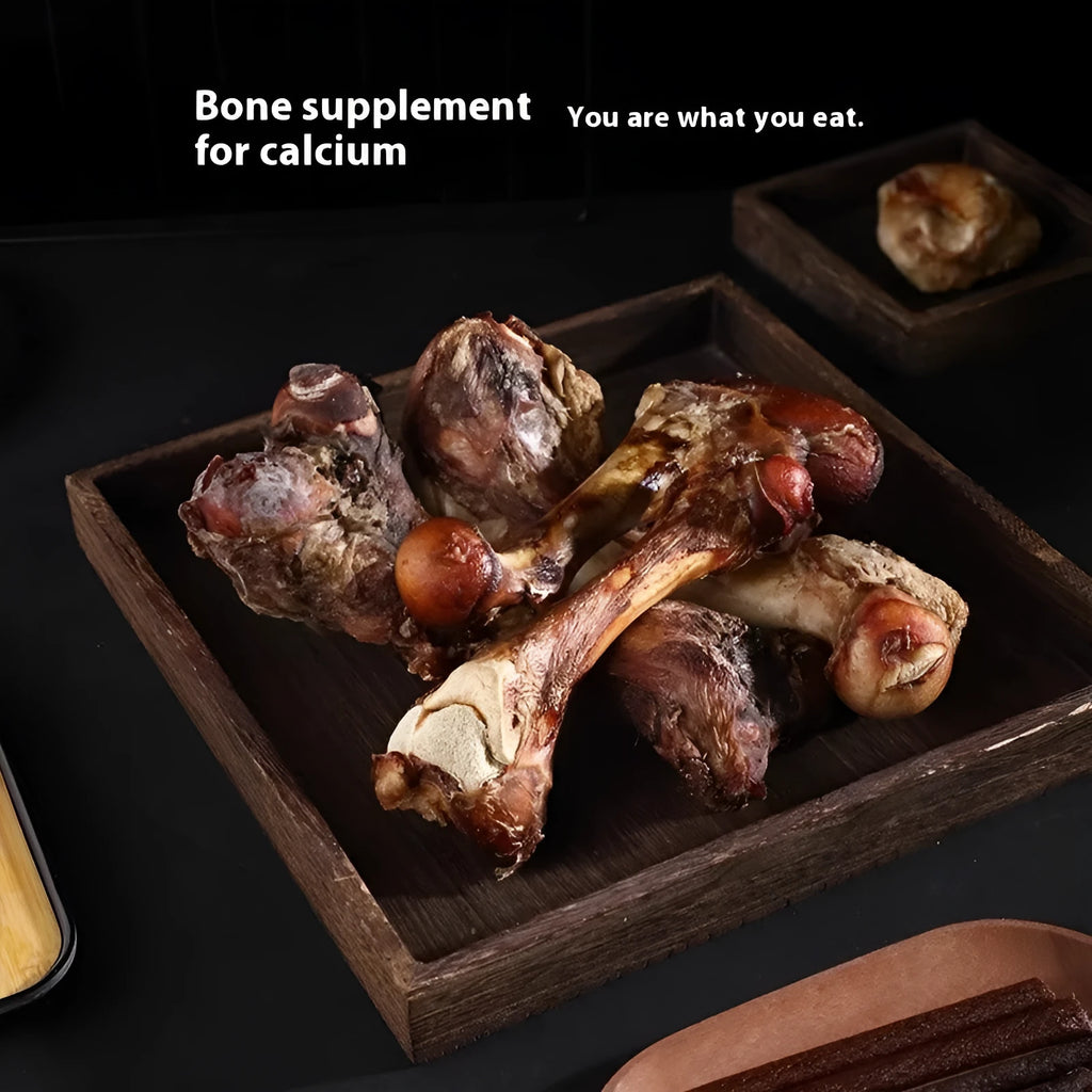 Roasted ox bone flavour molar rod for dogs in three sizes: large, medium, and small