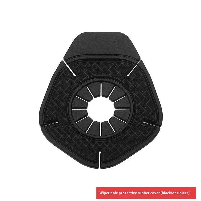 Black silicone PVC car wiper hole protective cover dustproof anti-leaf blocking