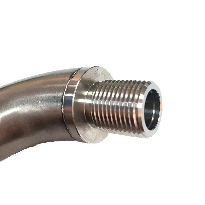 M18×1.5 automotive temperature sensor adapter with gas flow cross-over valve