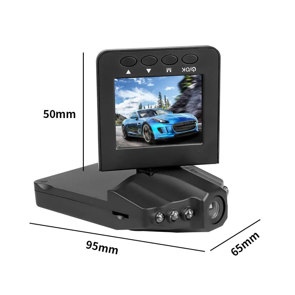 H198 model car dashboard camera with six infrared LEDs and a 2.4-inch screen.