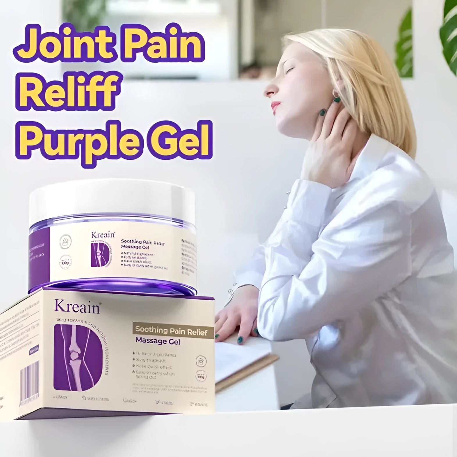 100g Joint Pain Care Gel tub for topical muscle and joint relief