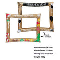 Large inflatable Christmas photo frame with festive holiday designs for group photography