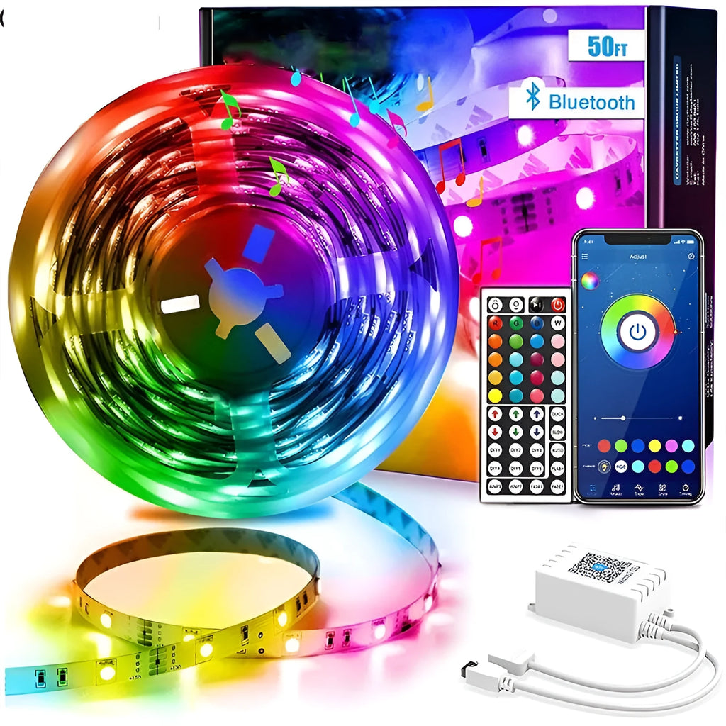 LED5050RGB44 Bluetooth smart light bar with remote control and waterproof epoxy coating