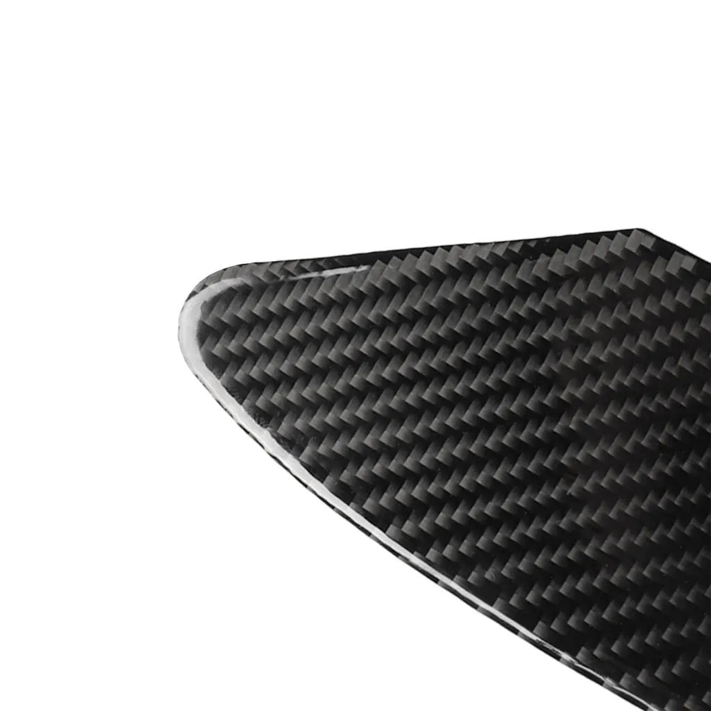 Carbon fibre charging port panel sticker for computer case with 3M adhesive backing