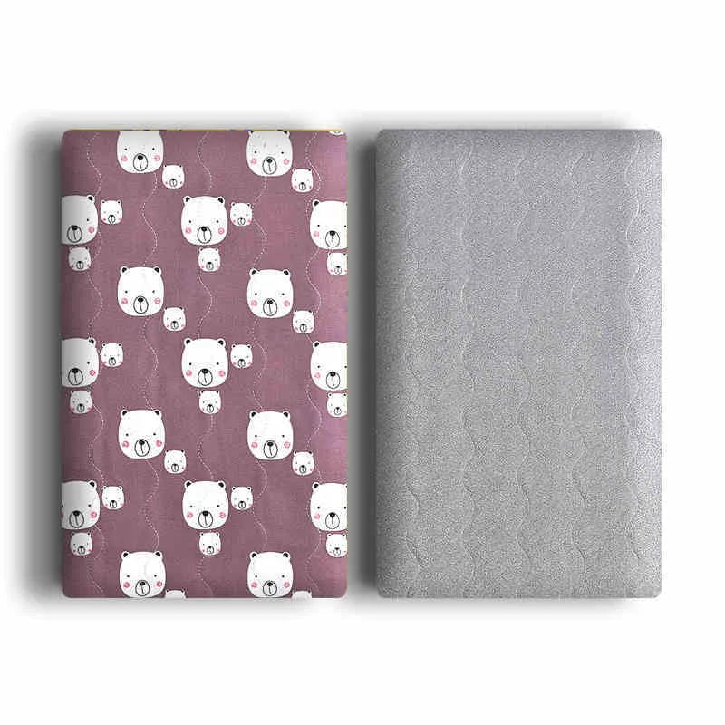 Colourful double-sided cotton velvet pet blanket with dinosaur and cartoon bear designs, shown in multiple sizes.