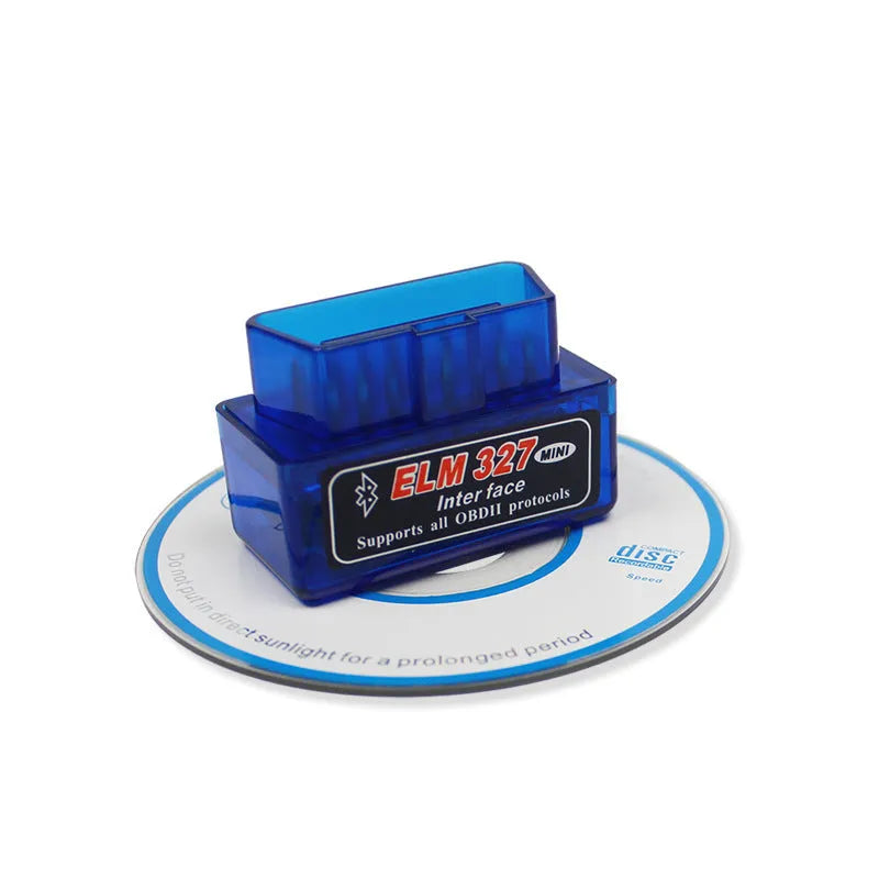 Bluetooth OBD2 auto fault detector with ELM327 interface for vehicle diagnostics