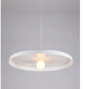 Aluminium alloy ceiling chandelier for restaurant lighting in black or white finish