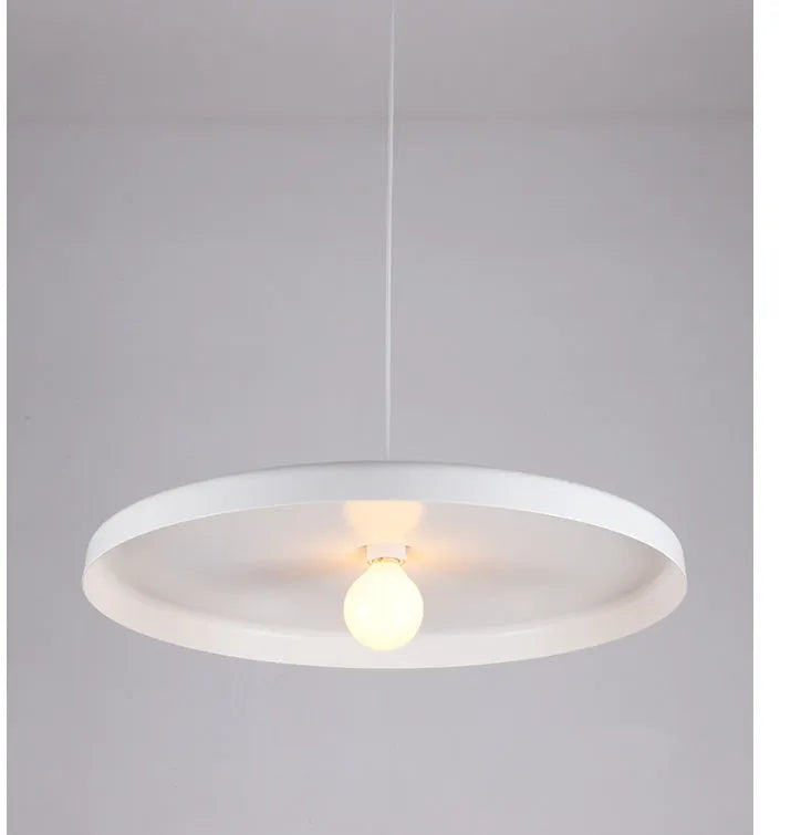 Aluminium alloy ceiling chandelier for restaurant lighting in black or white finish