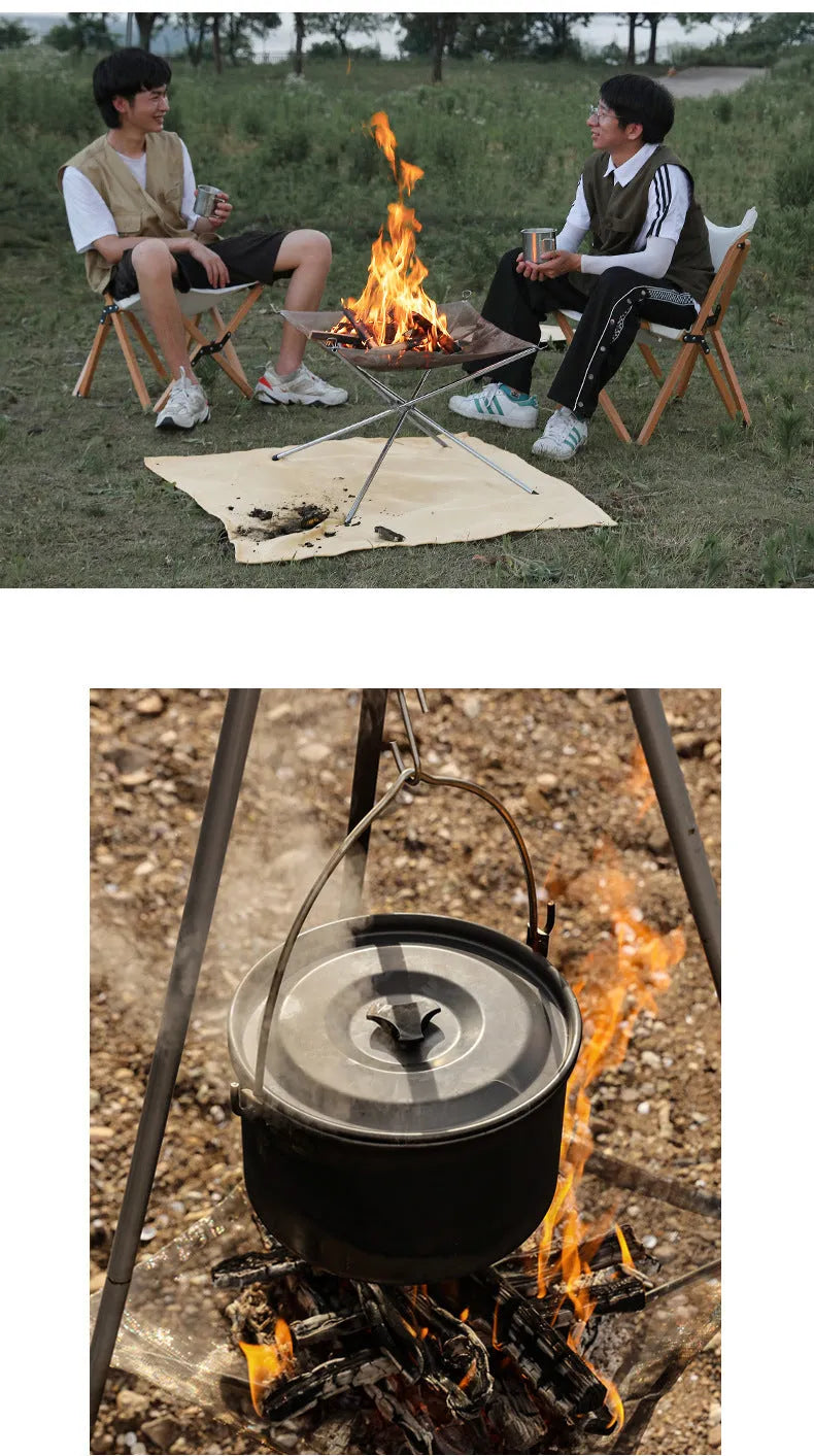 Stainless steel barbecue grill with silver cooking grid in medium or large size options