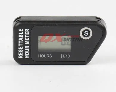 Black waterproof LCD maintenance reminder timer for ATV motorcycle motorboat and generator